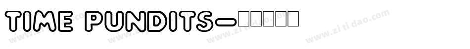Time Pundits字体转换
